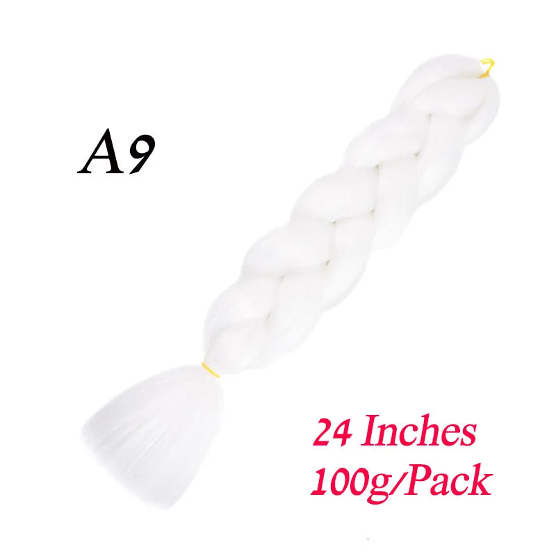 Synthetic Jumbo Braiding Hair Extension 24 " Heat