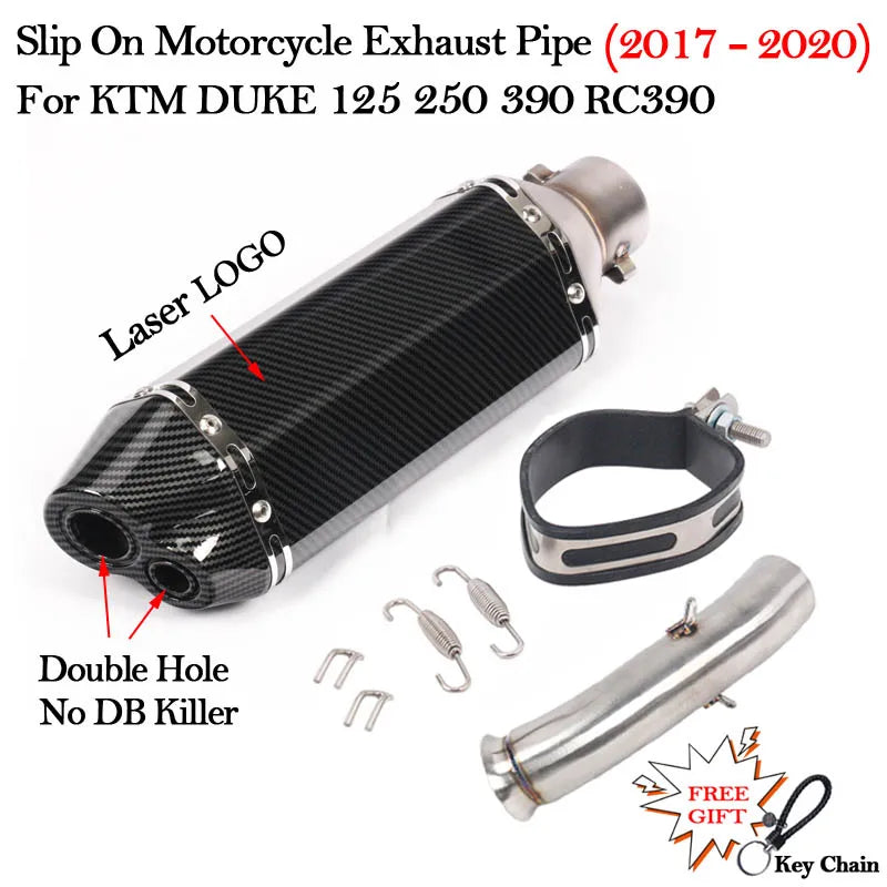 Slip on 51mm Motorcycle Exhaust System Muffler Escape