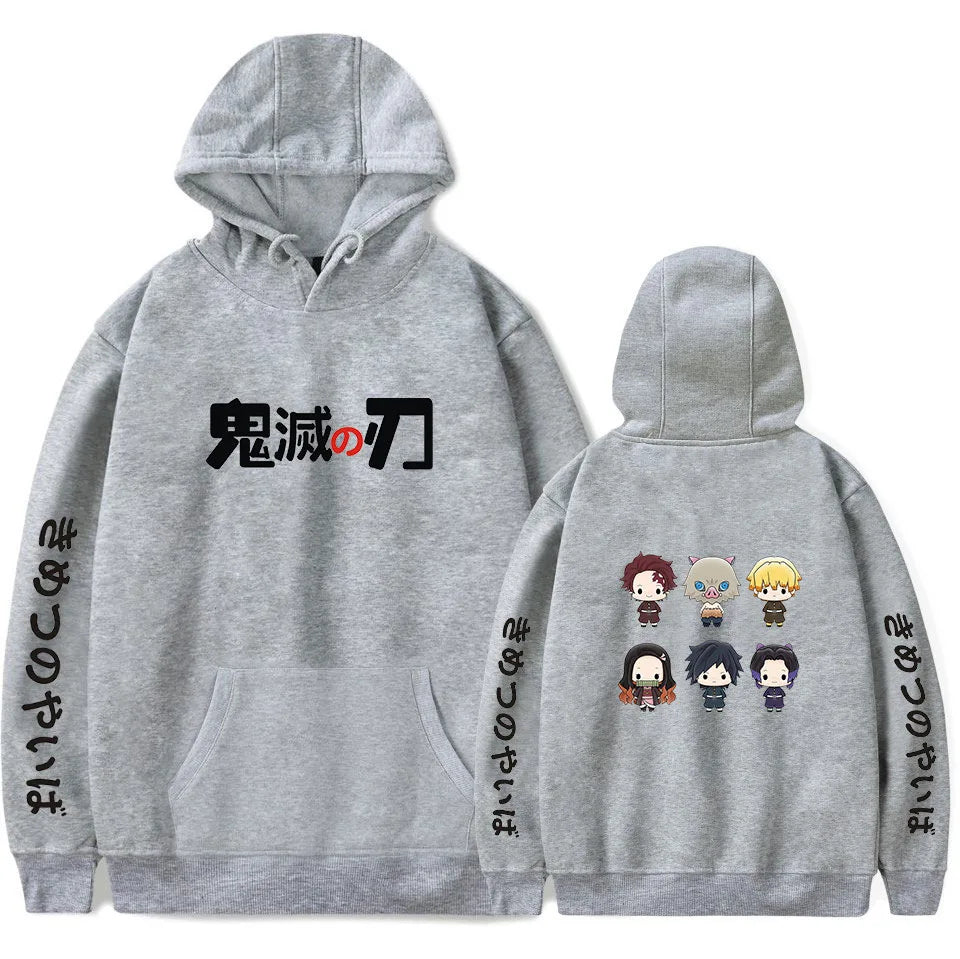 Anime Hoodie Demon Slayer Oversized Hoodies Sweatshirts Men/Womens