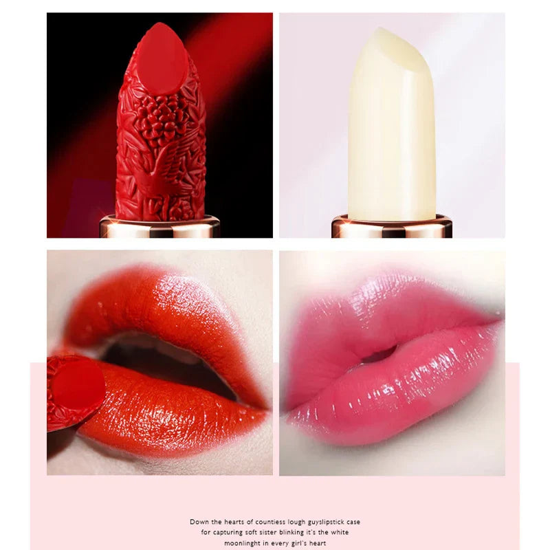 2Pcs Velvet Bag Style Silky Matte Lipstick Makeup