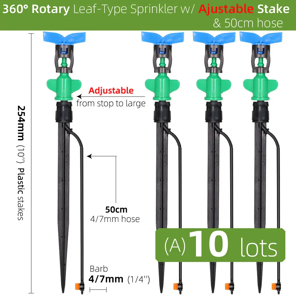 360 Degrees Leaf-Type Automatic Rotary Sprinkler Hanging Fogger