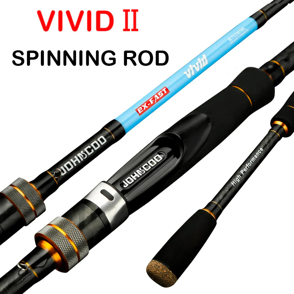 JOHNCOO VIVID UL/L M/ML Spinning Rod Solid Tip