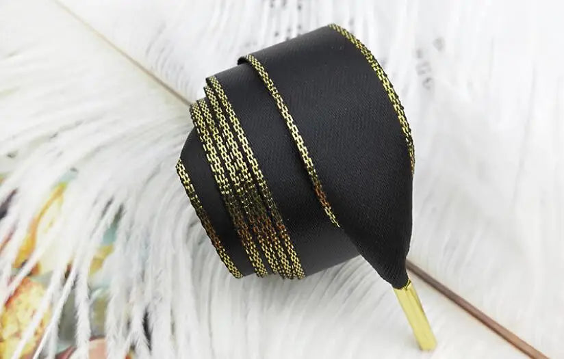 1.6cm Wide Doublesided Ribbon Satin Fashion Shoelace Creative
