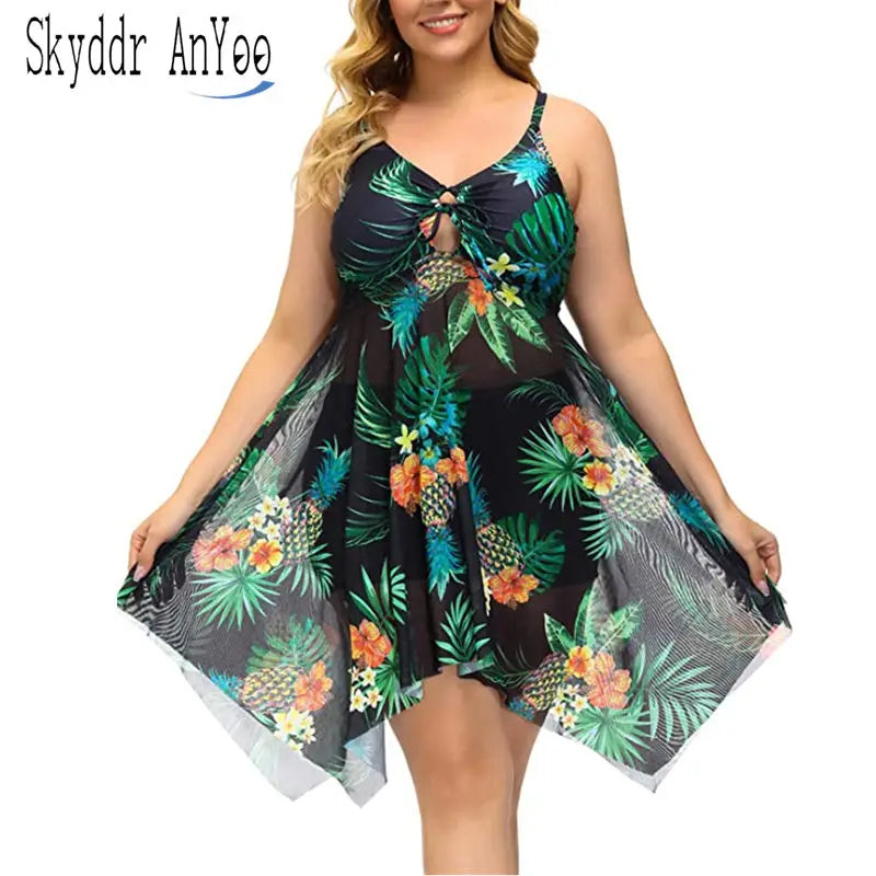 Womens Plus Size Swimsuit 2024 Stylish New Two