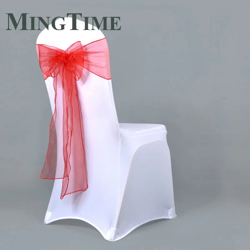 25pcs 275cm Sheer Organza Chair Sashes Band Ribbon