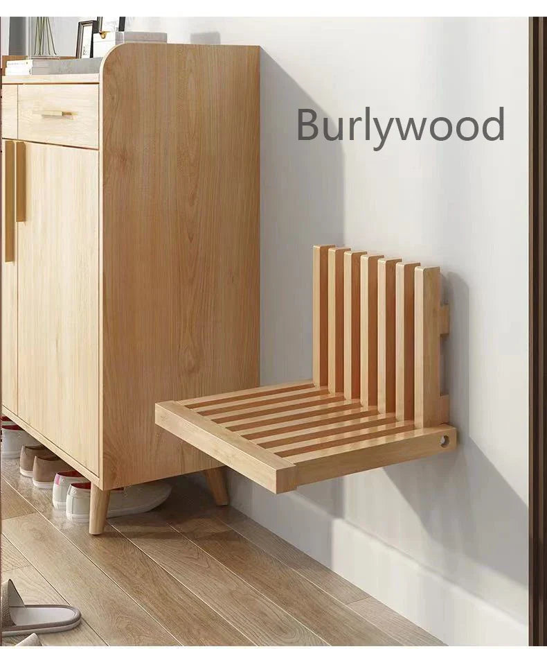 Ultra Thin Hidden Wall Hanging Folding Stool Porch
