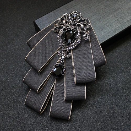 High Quality Korean Fashion New Crystal Bow Tie