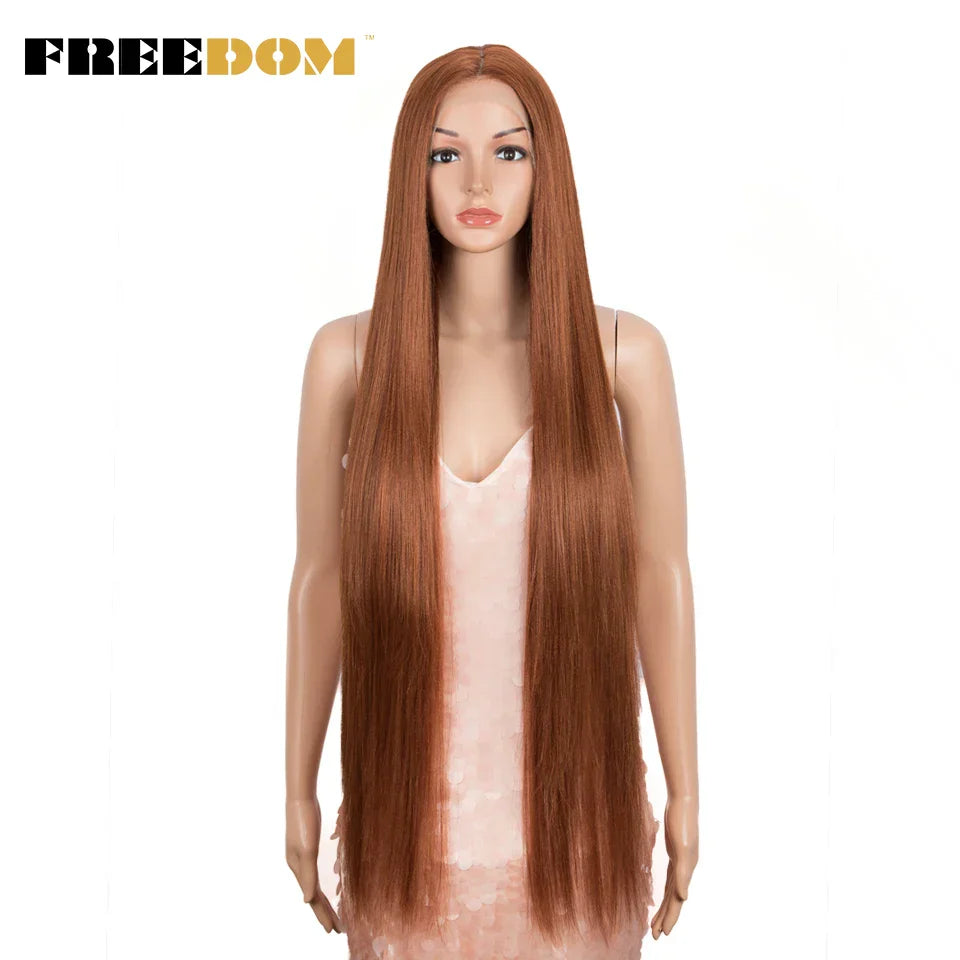 FREEDOM Synthetic Lace Front Wigs For Women Super