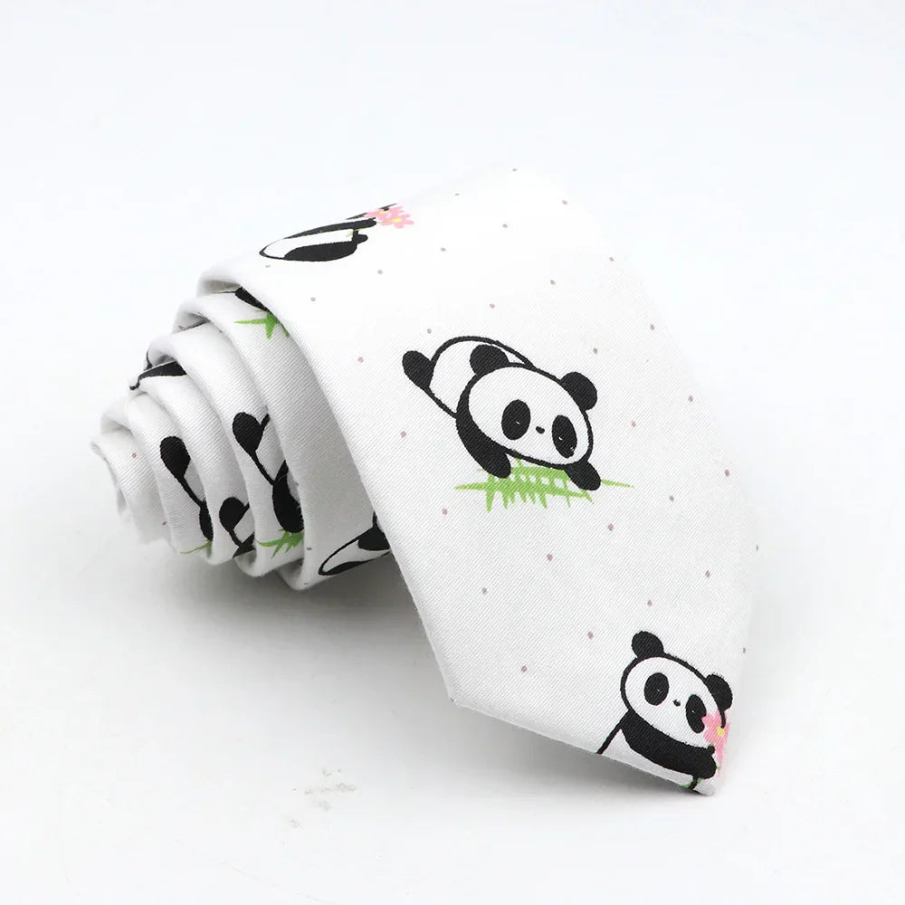 New Floral Tie For Men Skinny Casual Cotton