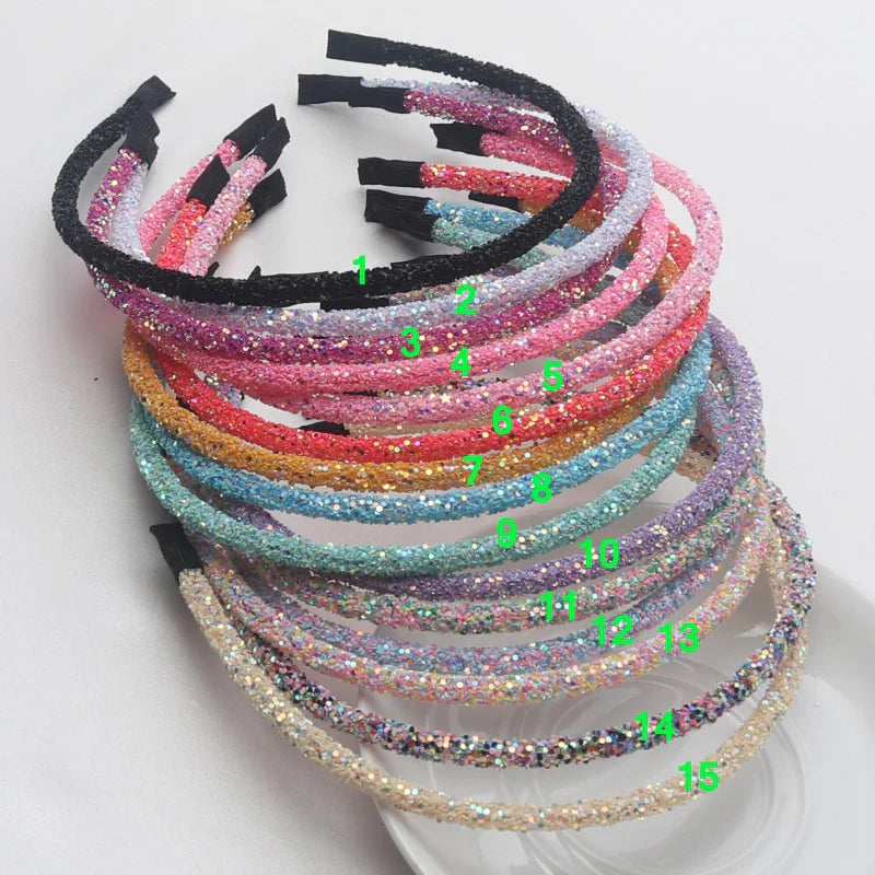 3 Piece New Girls Glitter Hair Accessories Kids