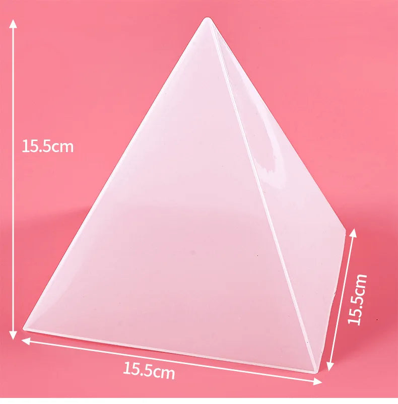 15Cm Large Pyramid Silicone Mold with Fixed Frame