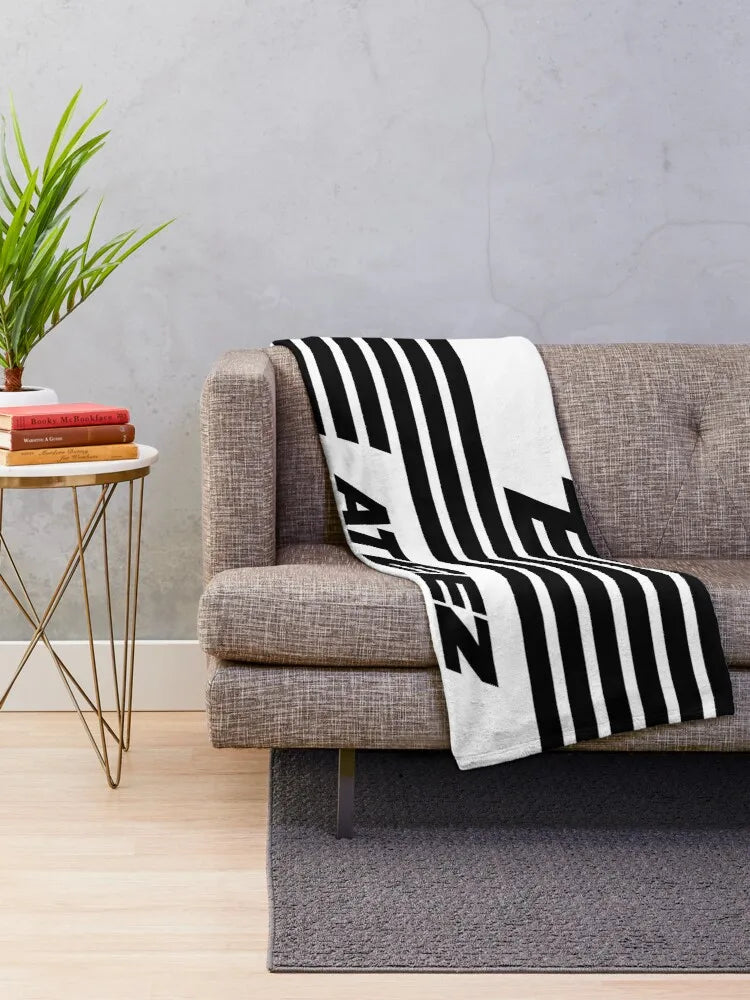 ATEEZ S FLAG Throw Blanket Plush Throw