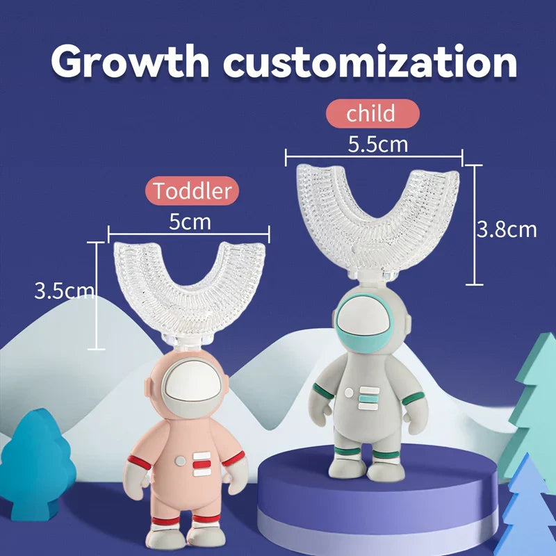 1Set Children Toothbrush Baby U-shaped Child Toothbrush with