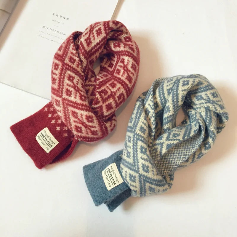 Winter Children Scarf Knitted Wool Scarf For Kids