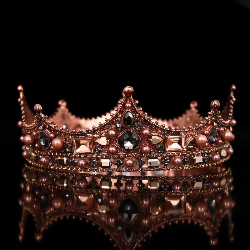 Wedding Crown Gold Silver Color Rhinestone Crystal Diadem