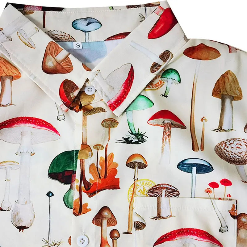 2023 Men's Hawaiian Shirt Fashion Casual Streetwear Turn-down
