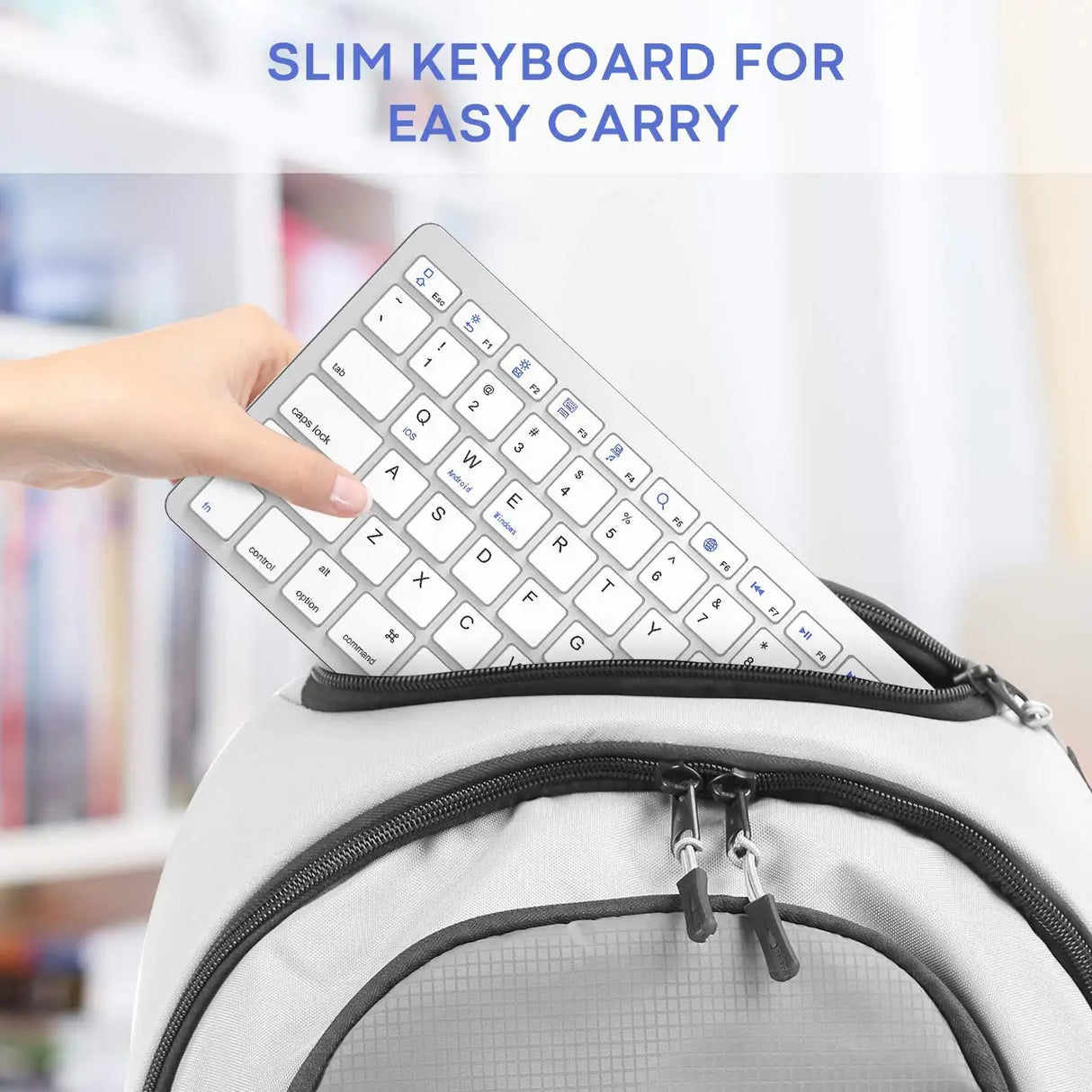 Bluetooth Keyboard Mouse Combo Ultra-Slim Mute Keycap Wireless