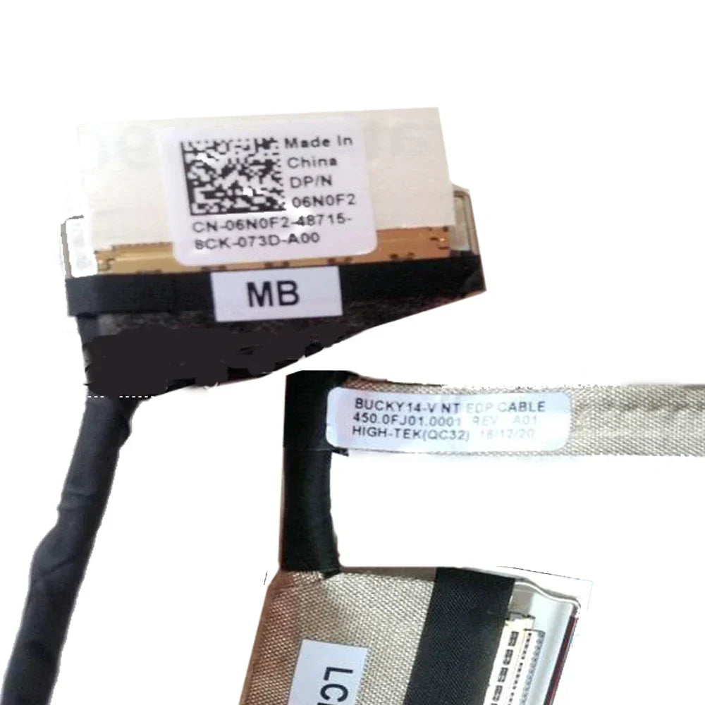 LCD LVDS Video Cable for Dell 14 5481 BUCKY14 NT EDP Connectors CN-06N0F2 6N0F2 450.0FJ01.0001 30pin Component On Sale