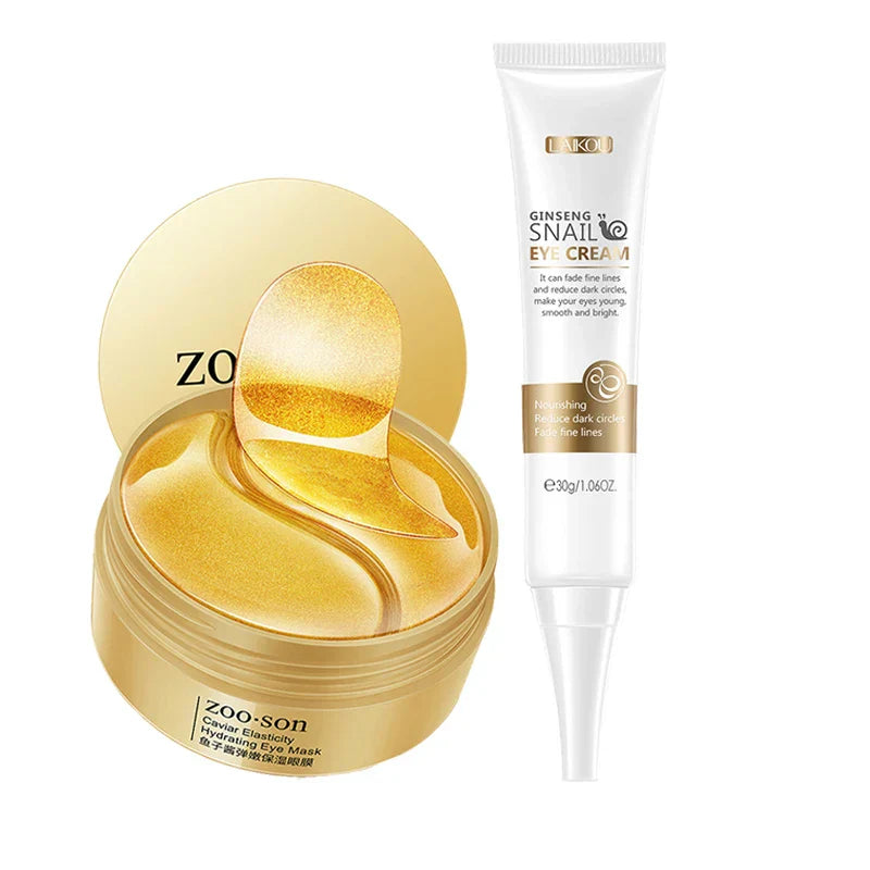 BIOAQUA 60pcs Gold Collagen Eye Mask Anti Wrinkle