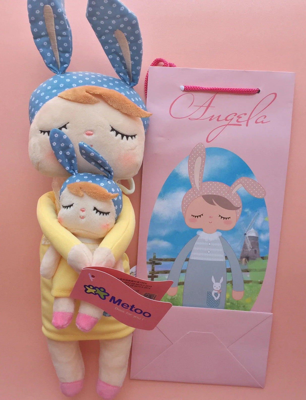 Metoo Doll Stuffed Toys Kawaii Mother and Kid