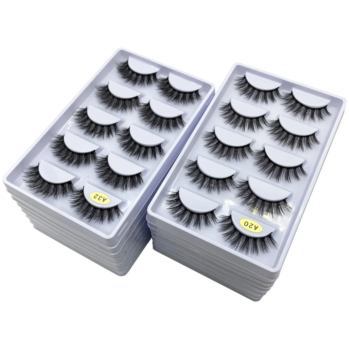 50/100 Pairs False Eyelashes Wholesale Fluffy Long Lashes