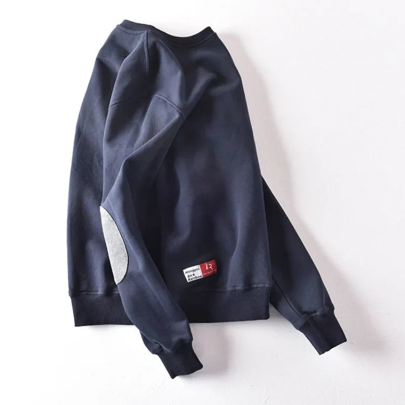 Autumn and Winter Fleece Thick round Neck Sweater