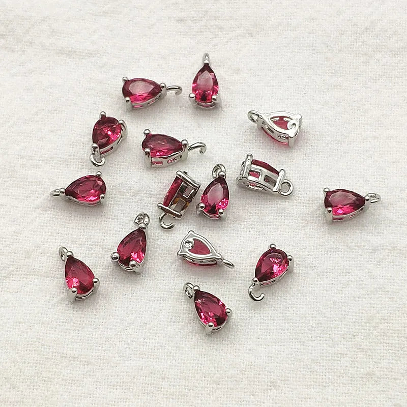 New Arrival! 8x5mm 100pcs Crystal Micro inlay Drop