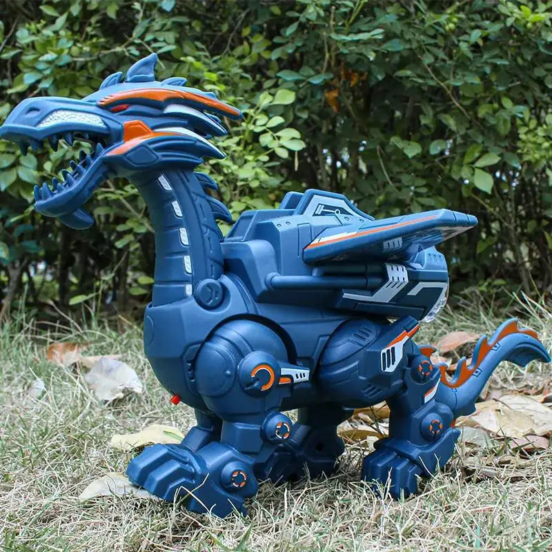 Simulation Fire Mechanical Dinoasur Water Spray Cool Light