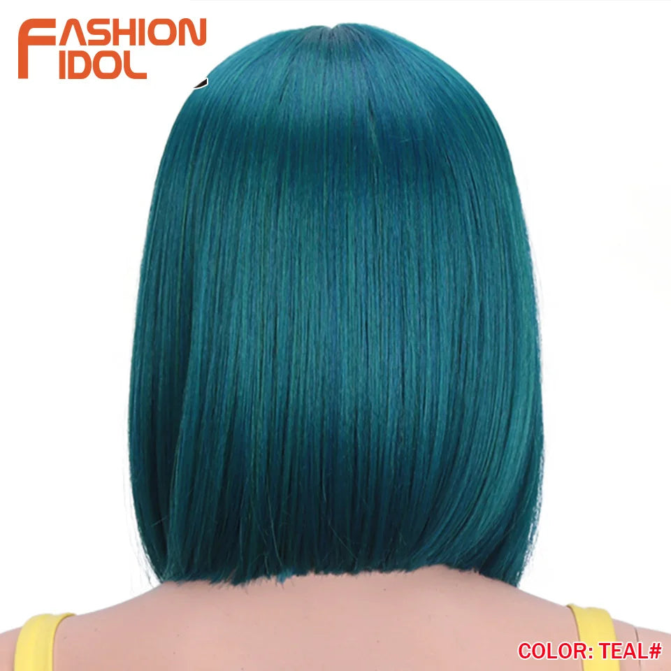 FASHION IDOL 10 Inch Bob Wigs Straight Hair