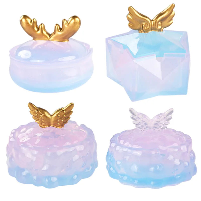 DIY Clouds Stars Ashtray Crystal Epoxy Resin Mold