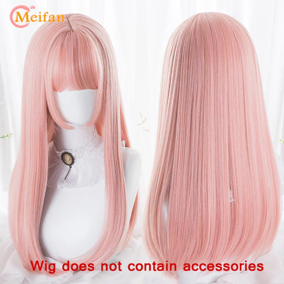 MEIFAN Long Lolita Ombre Harajuku Wig With Bang