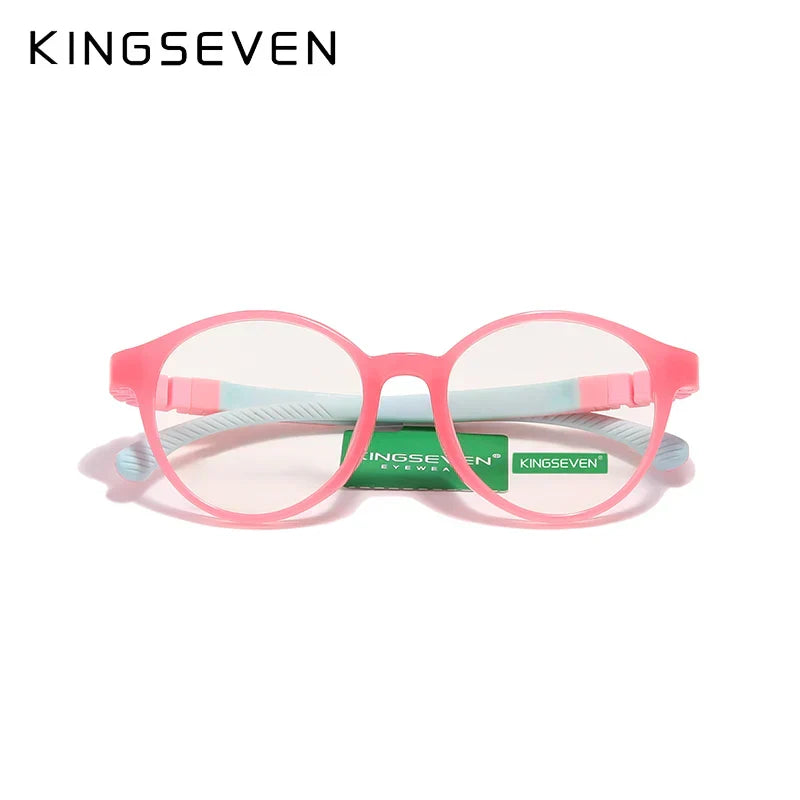KINGSEVEN Children S Size 43mm Anti-blue Square Blue