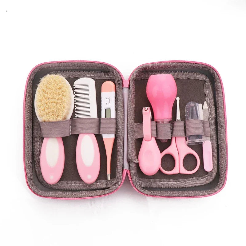 Baby Grooming Kit Nail Clipper Comb Brush Nasal