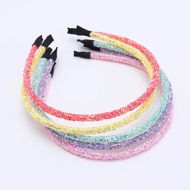 3 Piece New Girls Glitter Hair Accessories Kids