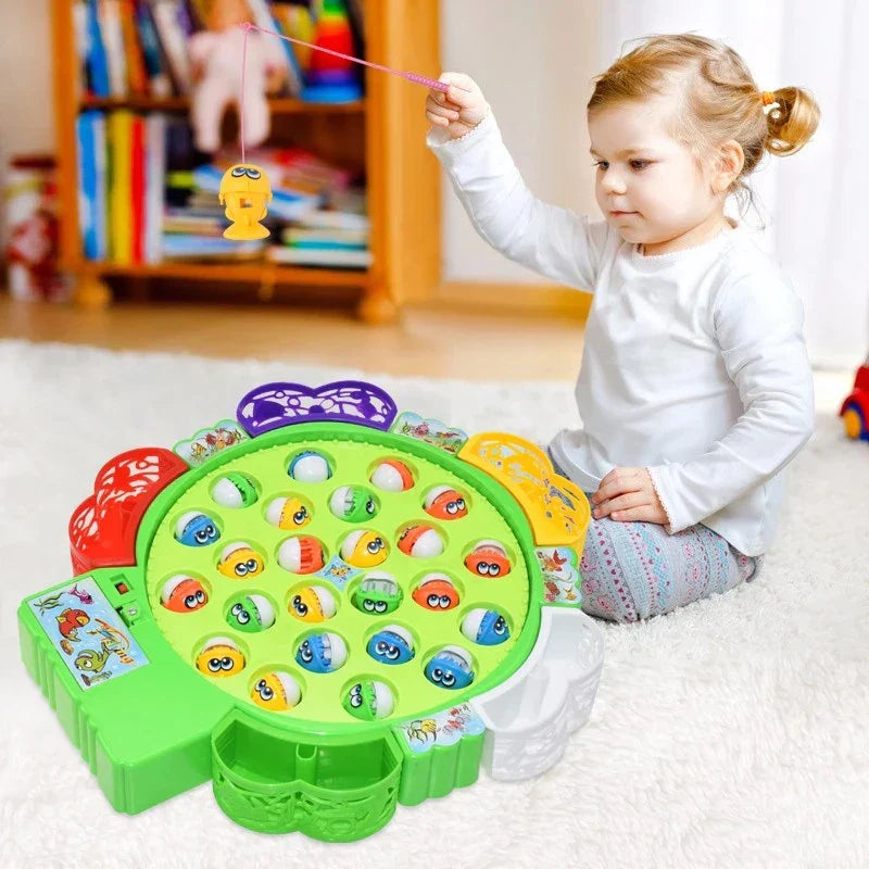 New Kids Fishing Toys Electric Rotating Fishing Play