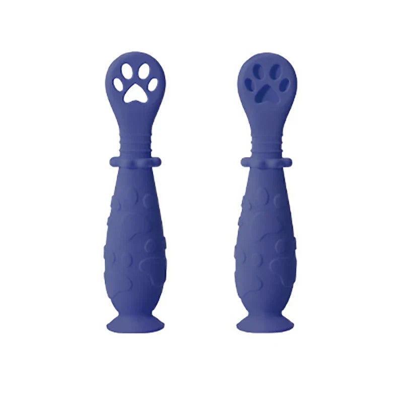 BPA Free Baby Pre-Spoon Set Silicone Self Feeding
