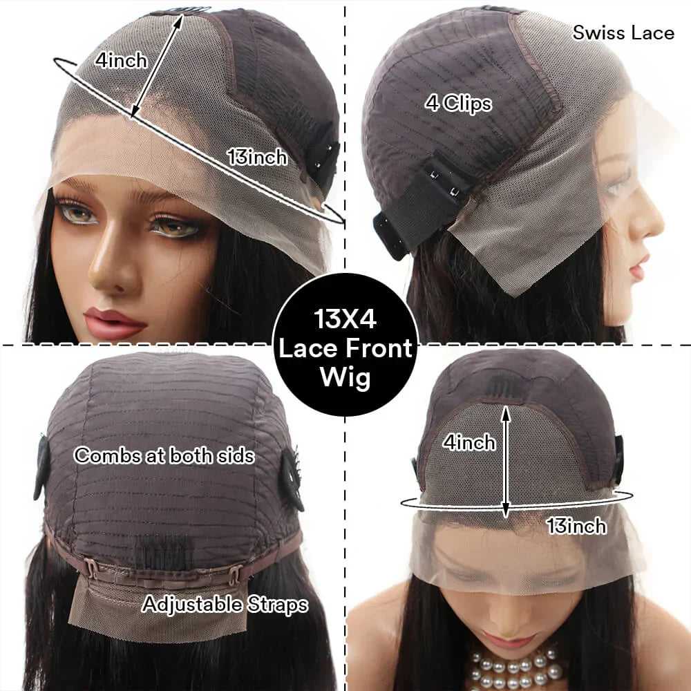 13X6 Brazilian Body Wave Wigs Human Hair Lace