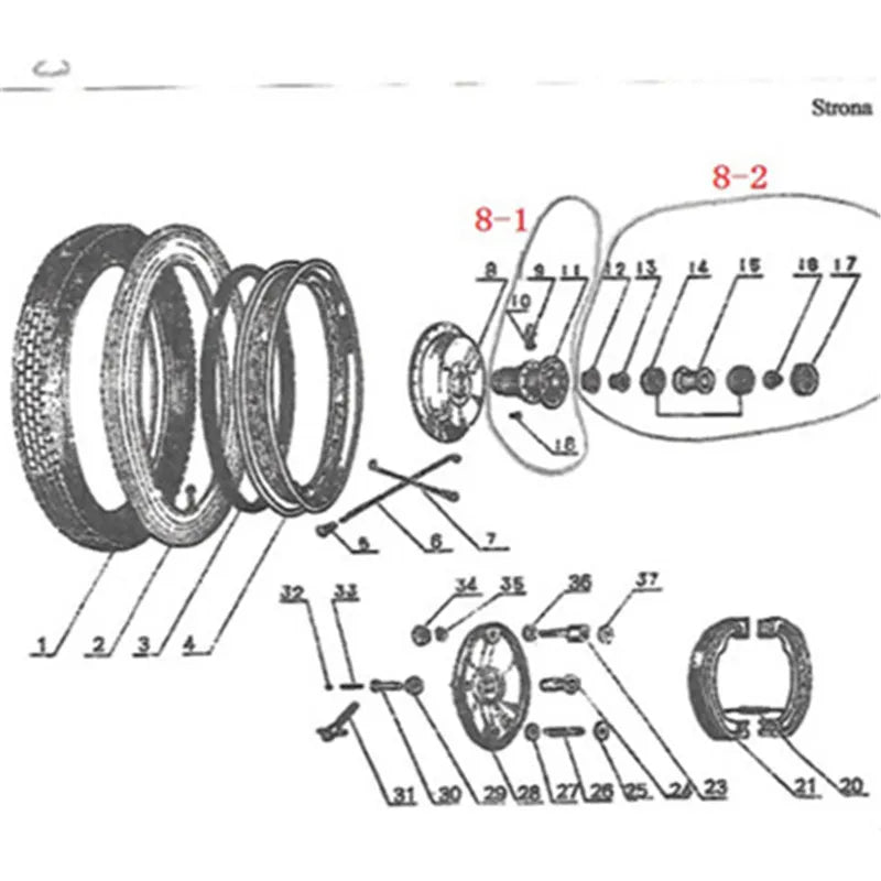 Alconstar CJK750 Motorcycke Front wheel Rim wheel Hub