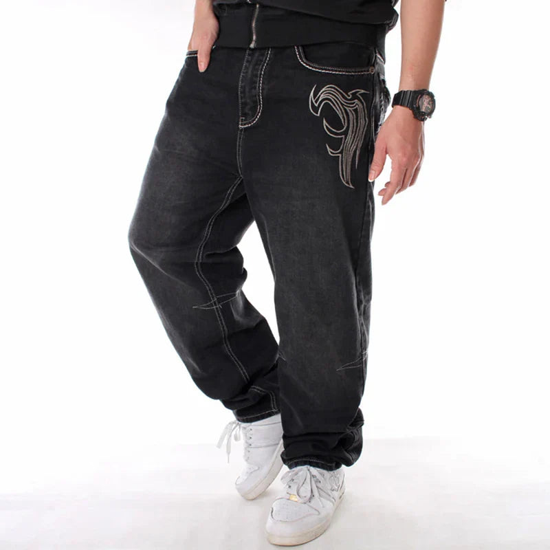 Nanaco Man Loose Baggy Jeans Hiphop Skateboard Denim