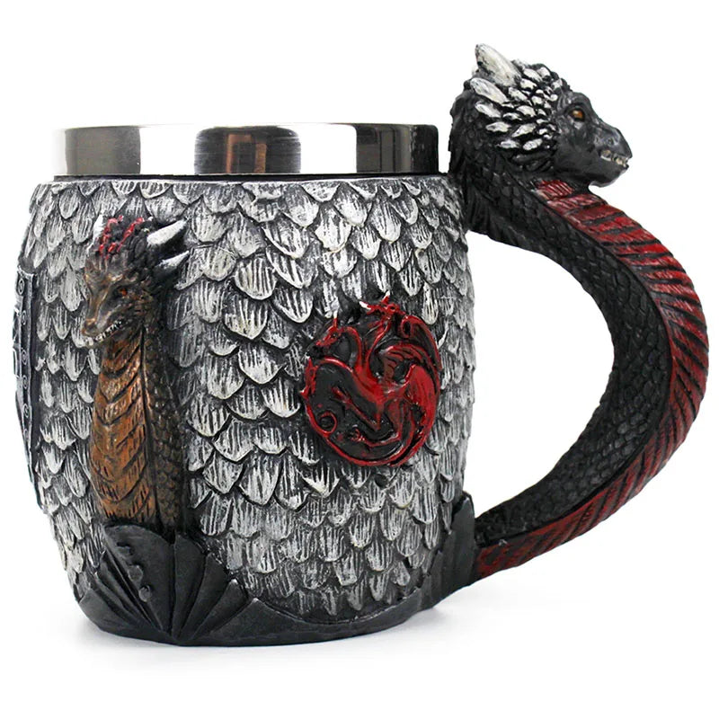 GOT Mug Goblet Stainless Steel Resin 3D Beer