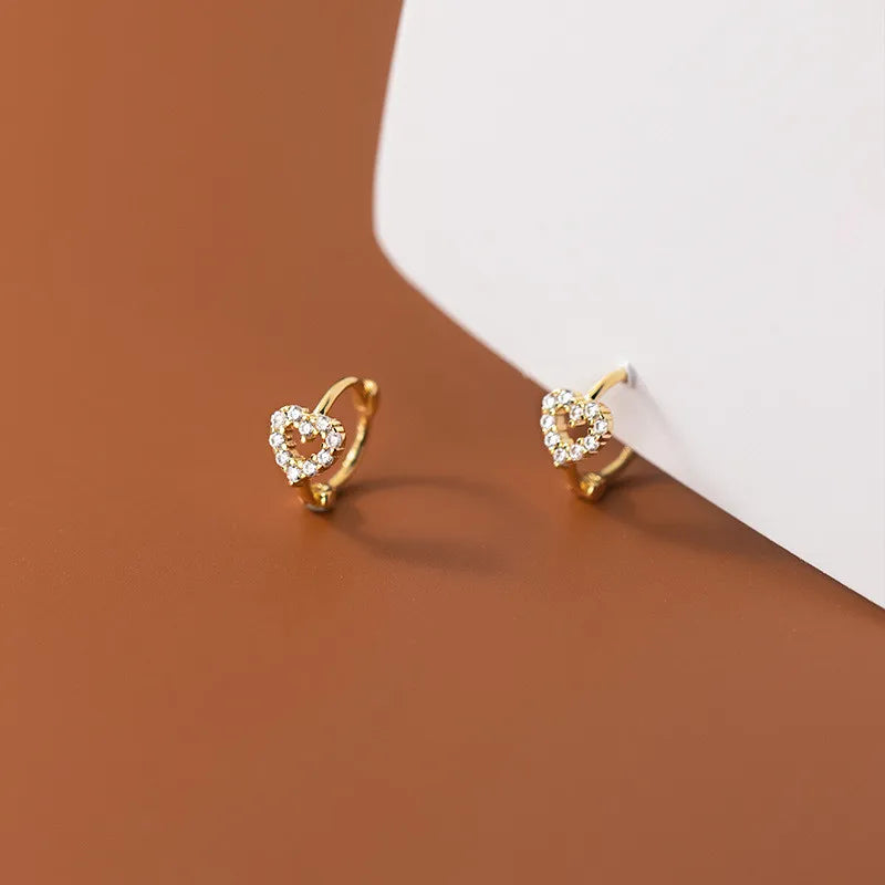 WOOZU 925 Sterling Silver INS Minimalism Sweet Love