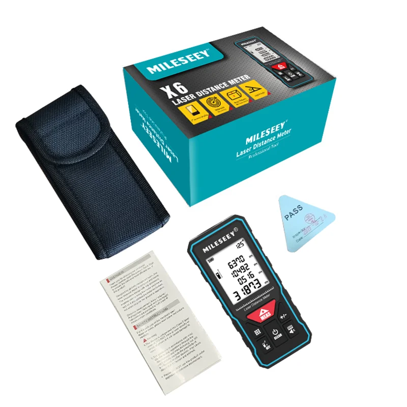 Mileseey X5/X6 40M 100M Professional Laser Trena Rangefinder