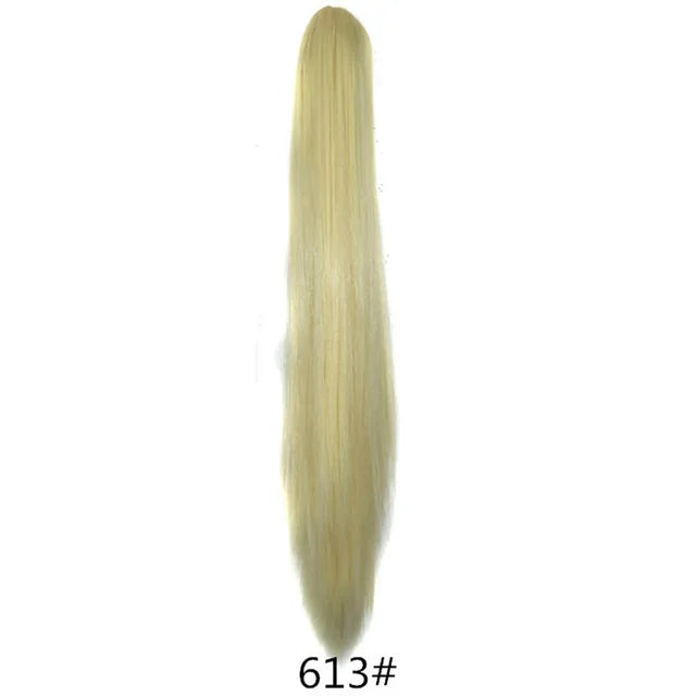 22inch Claw Clip On Ponytail Hair Extension Synthetic