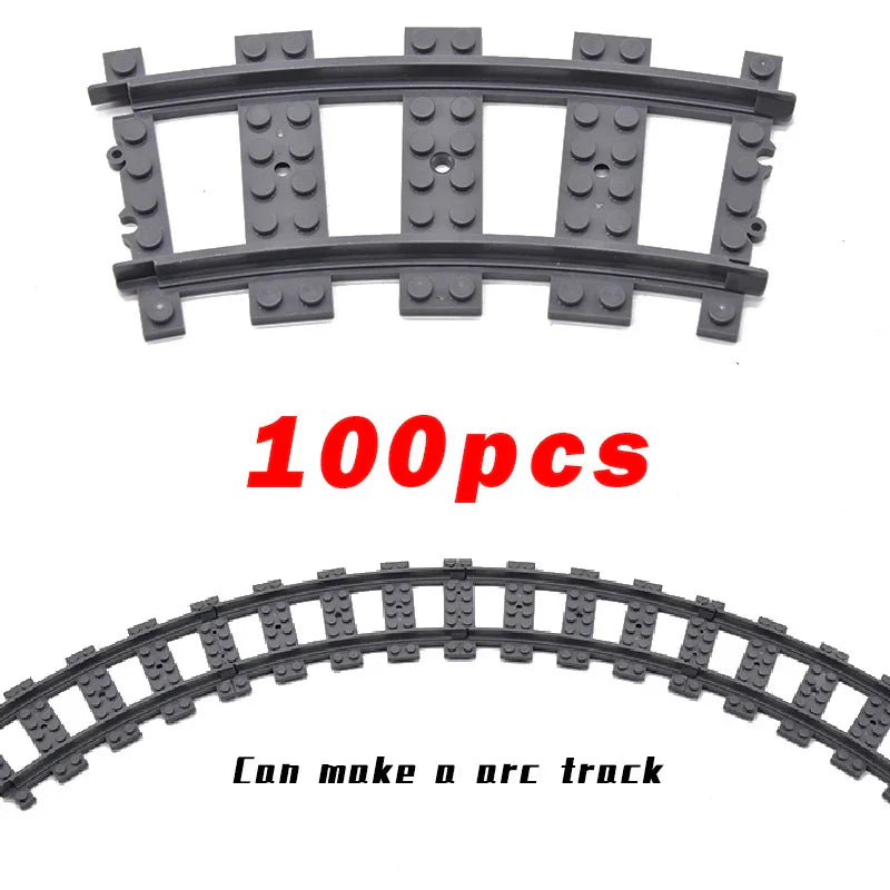 MOC Railway Track Train Tracks Straight Curved Soft