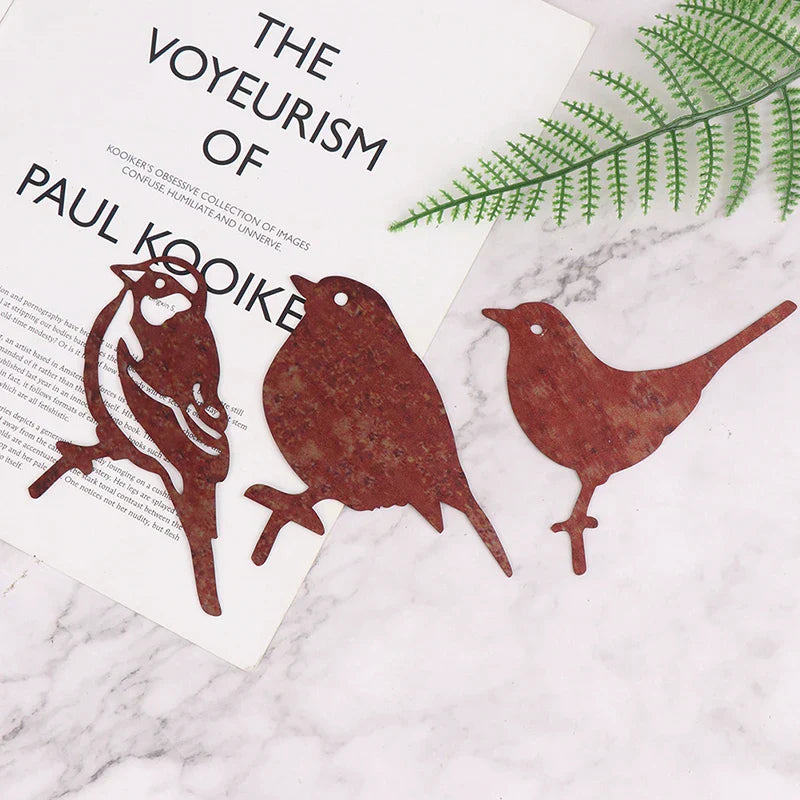 Sparrow Robin Garden Birds Outdoors Garden Decoration Rusty