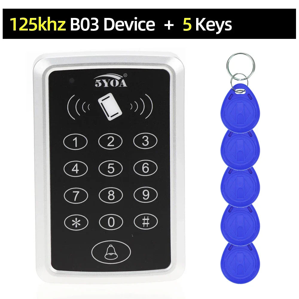 125KHz RFID Access Control Keypad EM Card Reader