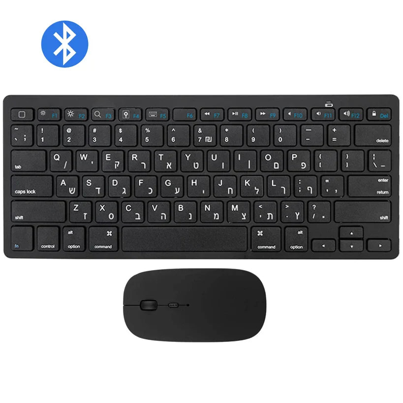 Bluetooth Keyboard Mouse Combo Ultra-Slim Mute Keycap Wireless