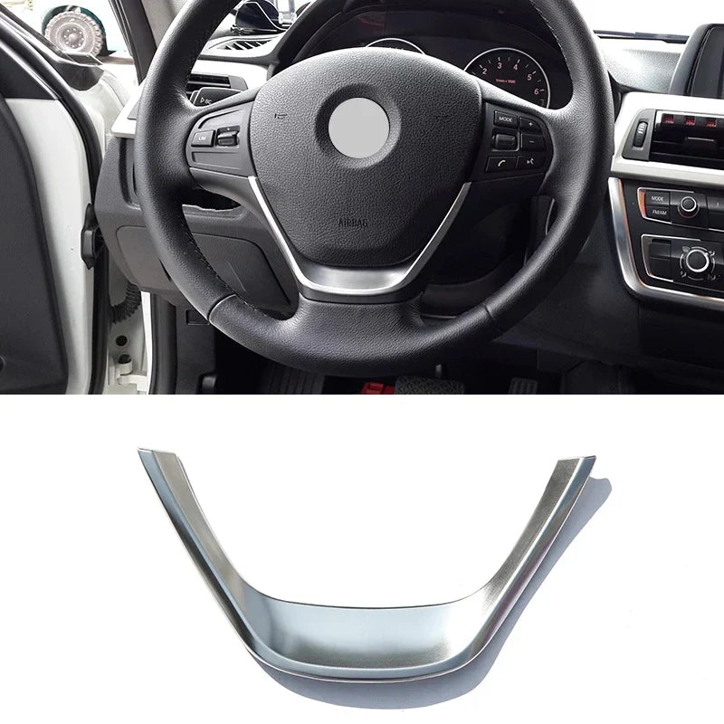 Car Carbon Fiber Interior Steering Wheel Decorative Frame