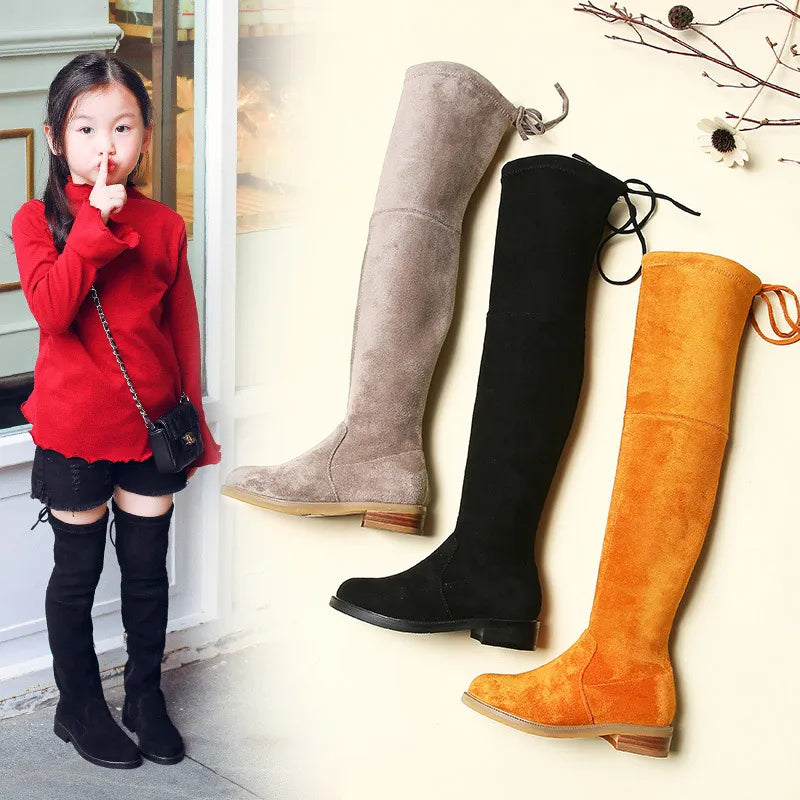 Children Over Knee Boots Girl Shoes Knee Fashion