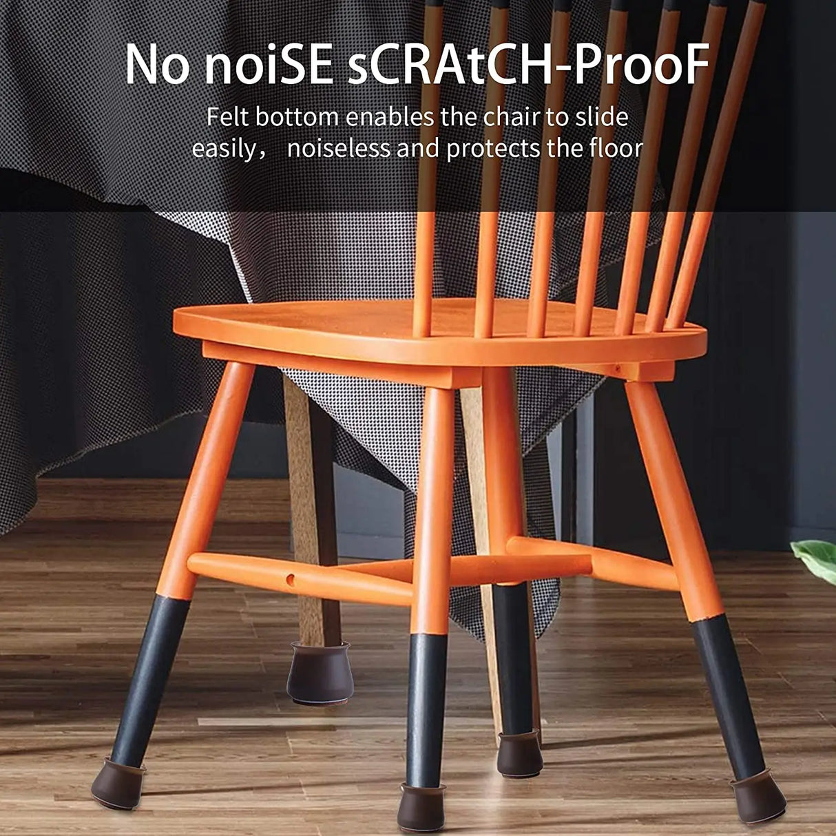 32Pcs Silicon Chair Leg Covers Felt Bottom Soft